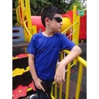 ราคา เสื้อยืดเด็ก สีน้ำเงิน คอกลม แขนสั้น Size L (2352)