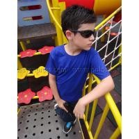 ราคา เสื้อยืดเด็ก สีน้ำเงิน คอกลม แขนสั้น Size XL (2353)