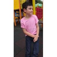 ราคา เสื้อยืดเด็ก สีชมพูอ่อน คอกลม แขนสั้น Size XL (2393)