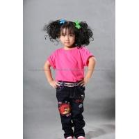 ราคา เสื้อยืดเด็ก สีชมพู Pinky คอกลม แขนสั้น Size S (2400)