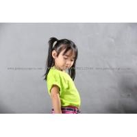 ราคา เสื้อยืดเด็ก สีเขียวมะนาว คอกลม แขนสั้น Size S (2410)
