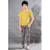 ราคา เสื้อยืดเด็ก สีเหลืองมัสตาร์ด คอกลม แขนสั้น Size L (2516)