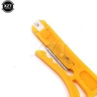 ราคา High Quality RJ45 Cat5 Network Cable Connector UTP Stripper Stripper Tools network tester tool Little Yellow knife (19079429577)