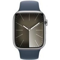 ราคา Apple Watch Series 9 GPS + Cellular 41mm Silver Stainless Steel Case with Storm Blue (MRJ33SA/A) (66cedb3075782d6758133996)