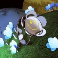 ราคา LURS Fluorescent smiley flower ring