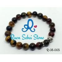 ราคา กำไลหิน สามทหารเสือ เป็นหินนำโชค ขนาด 8 มม. เกรด A+ (88)