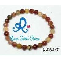 ราคา กำไลหิน ไหม 5 สี ขนาด 6 มม. เกรด A+ (89)