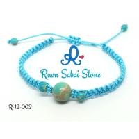 ราคา สร้อยข้อมือเชือกถัก หินวาริสไซต์ (104)