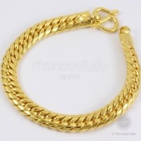ราคา สร้อยข้อมือบิดนูน หนัก 3 บาท ทอง 96.5% (GD593)