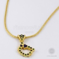 ราคา สร้อยคอจี้คิตตี้ลงยา ทอง 96.5% หนัก 1 บาท (GD599-9)