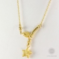 ราคา สร้อยคอห้อยจี้ดาว ทอง 96.5% หนัก 1 สลึง (GD599-48)