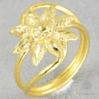 ราคา แหวนทองทรงดอกไม้ 1 สลึง (GD436)