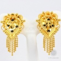 ราคา ต่างหูระย้าอินเดีย ทอง90% (AT013)