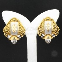 ราคา ต่างหูอินเดียสองกษัตริย์ ทองคำ 90% (AT038)