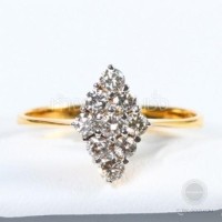 ราคา แหวนเพชรทรงข้าวหลามตัด 0.45 ct (DR039)