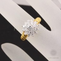 ราคา แหวนเพชรทรงกระจุกล้อม 0.75 ct (DR010)