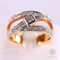 ราคา แหวนเพชรไขว้ (DR029)