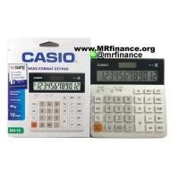 ราคา เครื่องคิดเลขตั้งโต๊ะคาสิโอ Casio DH-12 WE สีขาว ของใหม่ ของแท้ (000245)