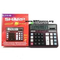 ราคา เครื่องคิดเลขตั้งโต๊ะชาร์ป Sharp EL-2135 RD (สีแดง) ของใหม่ ของแท้ (000247)
