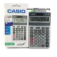 ราคา เครื่องคิดเลขตั้งโต๊ะคาสิโอ Casio AX-120ST ของใหม่ ของแท้ (000217)