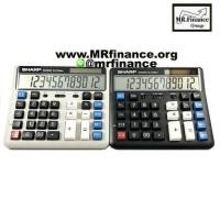 ราคา เครื่องคิดเลขตั้งโต๊ะชาร์ป Sharp EL-2135 Plus WE/BK ของใหม่ ของแท้ (000278)