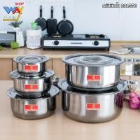 ราคา ชุดหม้อแขกสแตนเลสสตีล 10 ชิ้น/ชุด