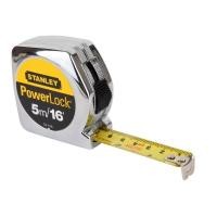 ราคา STANLEY ตลับเมตร รุ่น Power Lock ชุบโครเมี่ยม Stanley measuring tape 5m