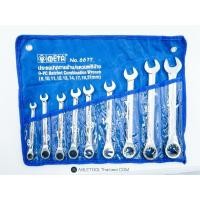 ราคา ประแจปากตายข้าง/แหวนฟรีข้าง META 9 ตช. META ratchet combination wrench No. 6677