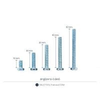 ราคา สกรูมิลขาว Hexagon Bolt (White Zinc Plating) เกลียว มิล