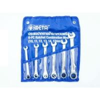 ราคา ประแจปากตายข้าง/แหวนฟรีข้าง META 6 ตช. META ratchet combination wrench No. 6677 No.6677 6 pcs set