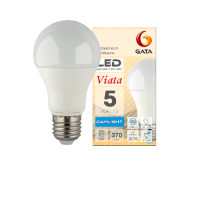 ราคา GATA หลอดไฟ LED E27 5w ฝาขุ่น แสงเดย์ไลท์ (8858817626027)