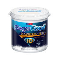 ราคา Beger สีน้ำอะครีลิค เบเยอร์คูล ไดมอนด์ชิลด์ 10 ปี ชนิดกึ่งเงา 3.5ลิตร เบส D (8855421003978)