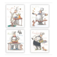ราคา ARTE กระเบื้องผนังภาพชุด 8x10 นิ้ว พ่อครัว (4P/SET) (530021420002)