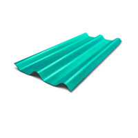 ราคา ห้าห่วง กระเบื้องหลังคาลอนคู่ 0.5x50x150 ซม. สีเขียวมาลาไคท์ (8859111747043)