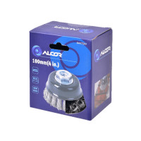 ราคา แปรงลวดเหล็กรูปถ้วยแบบถักเปีย 100MM(4”) รุ่น A447247 ALCOR (6942629285953)