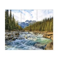 ราคา ARTE กระเบื้องผนังภาพชุด 8x10 นิ้ว ป่าสน (6P/SET) (5310021420020)