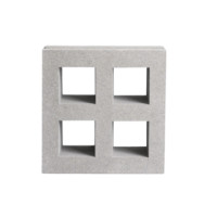 ราคา วีบล็อค อิฐบล็อกช่องลมลาย ลายสี่เหลี่ยมสี่ช่อง ขนาด 19x19x9ซม. (012208052687)