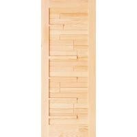 ราคา D2D ประตูไม้ดักลาสเฟอร์ 90x220 ซม. รุ่น Eco Pine-034