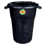 ราคา BIGONE ถังน้ำพร้อมฝามาตรฐาน 66 ลิตร ขนาด 56x47x62 ซม. สีดำ (8852244506624)