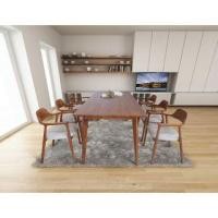 ราคา ชุดโต๊ะอาหารไม้สักแท้ รุ่นขาเฉียงเก้าอี้ฮิโรชิม่า 6 ที่นั่ง ขนาด 200x90x80ซม. สีสักทอง สไตล์มินิมอล (6377023987545)