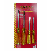 ราคา TIGON ไขควง 4 ตัว(ด้ามทะลุ4 -,+ ไม่ทะลุ3 -,+) รุ่น TG-9021 (8858747608728)