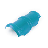 ราคา โอฬาร ครอบสันโค้ง กระเบื้องหลังคาลอนคู่ สีฟ้าสดใส (1910231902)