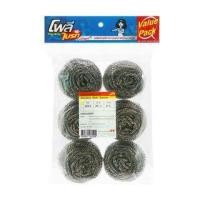 ราคา POLY-BRITE ฝอยสเตนเลส อัลตร้า 19x31x3 ซม. แพ็ค 6 ชิ้น รุ่น 262-5 (8850871262500)