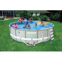 ราคา INTEX สระอัลทร้าเฟรม 16 ฟุต(488x122 ซม.) เครื่องกรองระบบน้ำเกลือ-ไส้กรอง