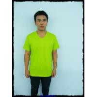 ราคา เสื้อยืดเปล่า No.20 สีเขียวมะนาว Size S คอวี (000034)