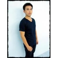 ราคา เสื้อยืดเปล่า No.20 สีกรมท่า Size M คอวี (000013)