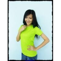 ราคา เสื้อยืดเปล่า No.20 สีเขียวมะนาว Size M คอกลม (000035)