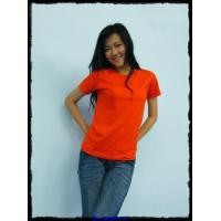 ราคา เสื้อยืดเปล่า No.20 สีส้ม Size M คอกลม (000101)