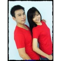 ราคา เสื้อยืดเปล่า No.20 สีแดง Size L คอวี (000062)