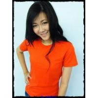ราคา เสื้อยืดเปล่า No.20 สีส้ม Size L คอกลม (000103)